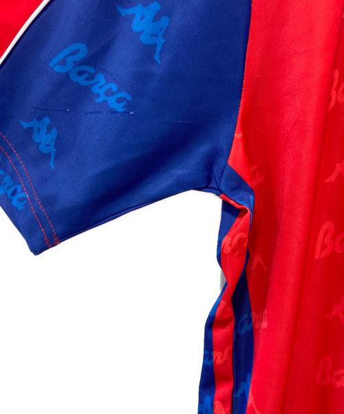 KAPPA（カッパ）Kappa (カッパ) ゲームシャツ ブルー×レッド サイズ:XLの古着・服飾アイテム