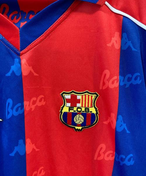 KAPPA（カッパ）Kappa (カッパ) ゲームシャツ ブルー×レッド サイズ:XLの古着・服飾アイテム