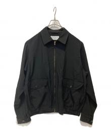 Pilgrim（ピルグリム）の古着「シルク ジップアップブルゾン」｜ブラック