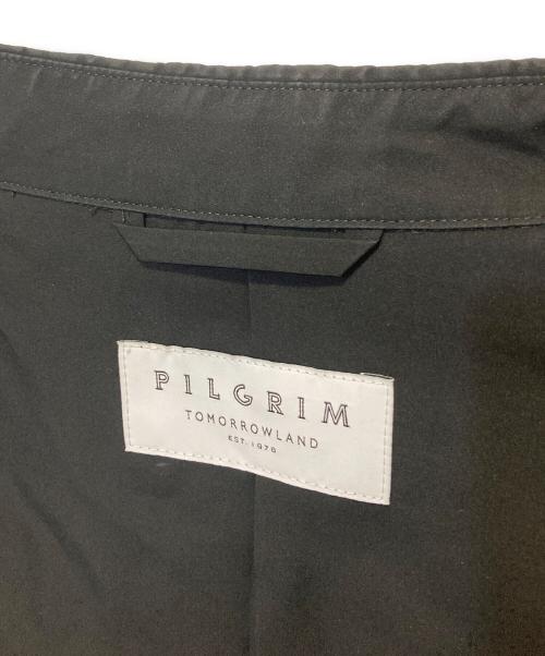 Pilgrim（ピルグリム）PILGRIM (ピルグリム) シルク ジップアップブルゾン ブラック サイズ:Ｌの古着・服飾アイテム