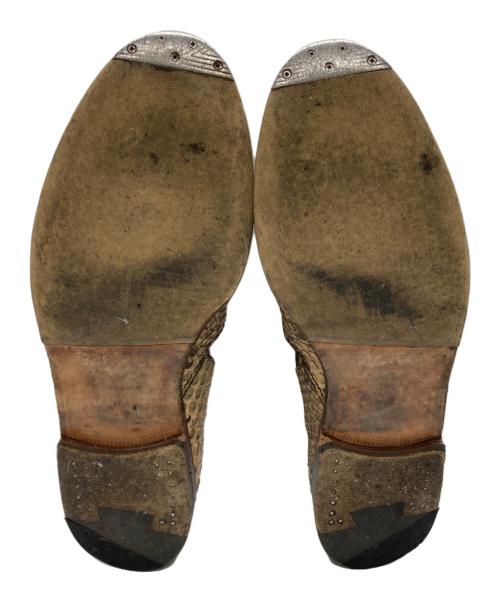 Giacometti（ジャコメッティ）Giacometti (ジャコメッティ) クロスストラップグルカシューズ ベージュ サイズ:41の古着・服飾アイテム