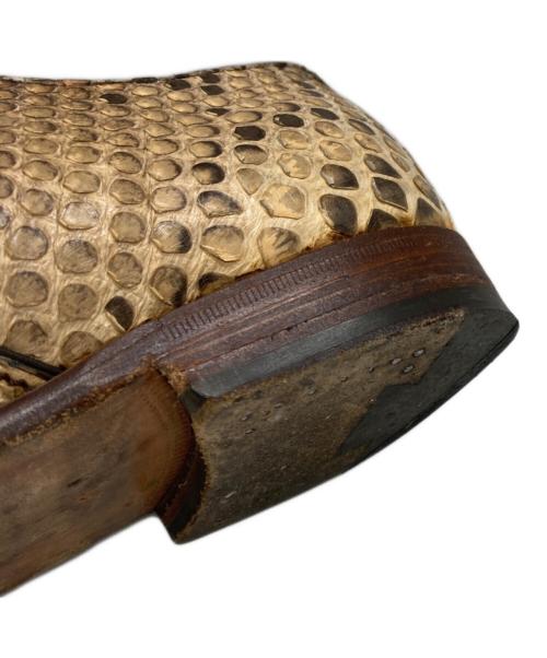 Giacometti（ジャコメッティ）Giacometti (ジャコメッティ) クロスストラップグルカシューズ ベージュ サイズ:41の古着・服飾アイテム