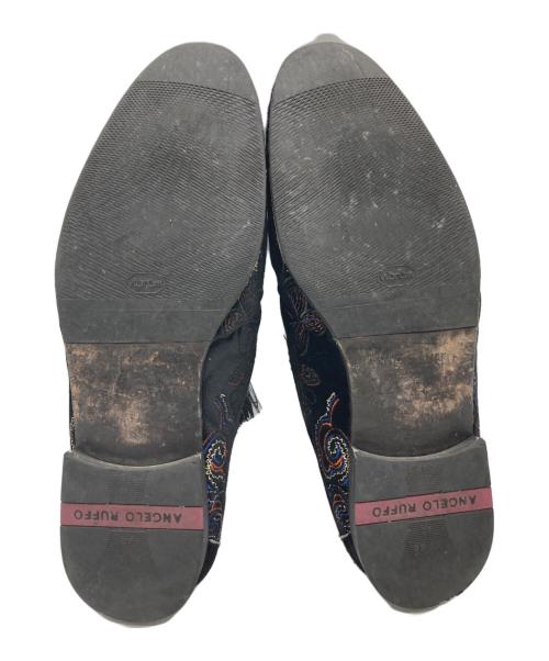 ANGELO RUFFO（アンジェロ ルッフォ）angelo ruffo (アンジェロ ルッフォ) タッセルローファー ブラック サイズ:42の古着・服飾アイテム