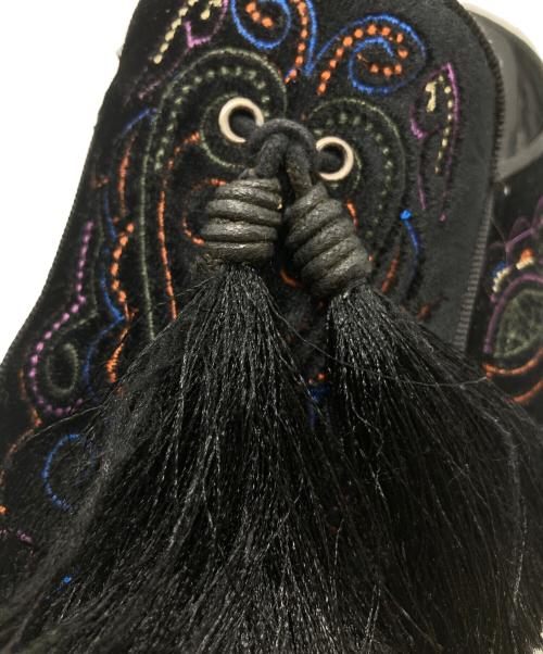 ANGELO RUFFO（アンジェロ ルッフォ）angelo ruffo (アンジェロ ルッフォ) タッセルローファー ブラック サイズ:42の古着・服飾アイテム