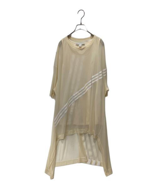 Y-3（ワイスリー）Y-3 (ワイスリー) W CH1 MESH TEE ベージュ サイズ:Ｍの古着・服飾アイテム