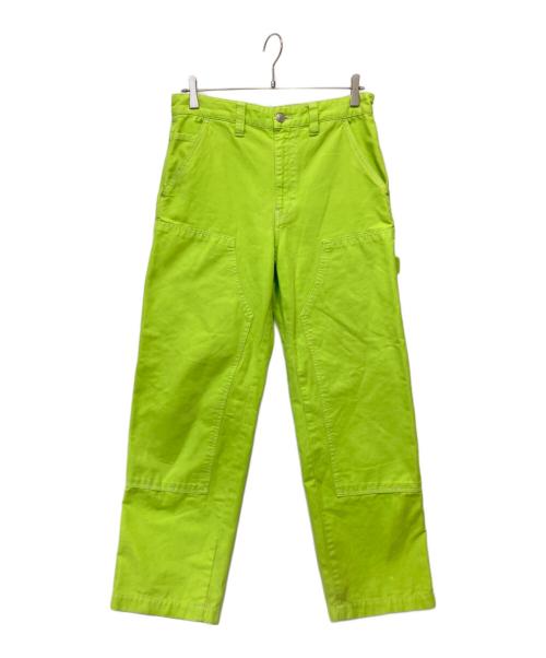 stussy（ステューシー）stussy (ステューシー) ペインターパンツ 黄緑 サイズ:28の古着・服飾アイテム