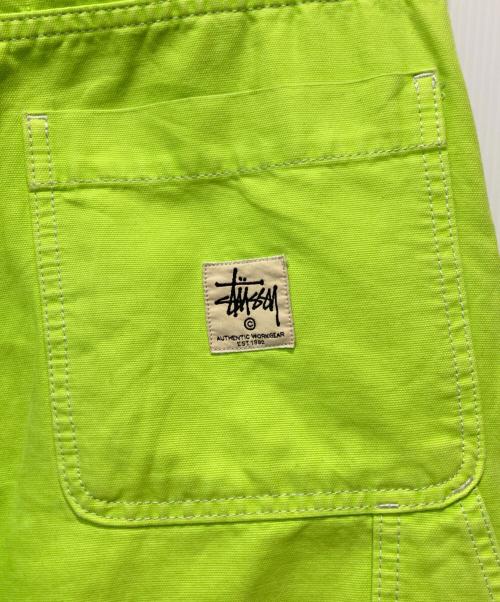 stussy（ステューシー）stussy (ステューシー) ペインターパンツ 黄緑 サイズ:28の古着・服飾アイテム