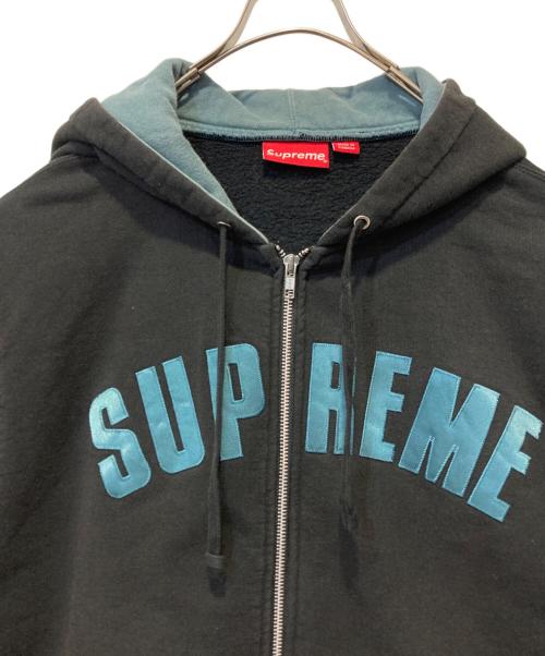 SUPREME（シュプリーム）Supreme (シュプリーム) Jet Sleeve Zip Up Hooded Sweatshirt ブラック サイズ:Ｌの古着・服飾アイテム
