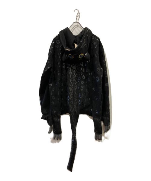 adidas（アディダス）adidas (アディダス) JEREMY SCOTT (ジェレミースコット) ヒョウパーカー ブラック サイズ:XLの古着・服飾アイテム