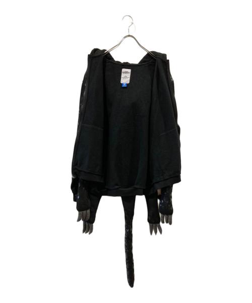 adidas（アディダス）adidas (アディダス) JEREMY SCOTT (ジェレミースコット) ヒョウパーカー ブラック サイズ:XLの古着・服飾アイテム