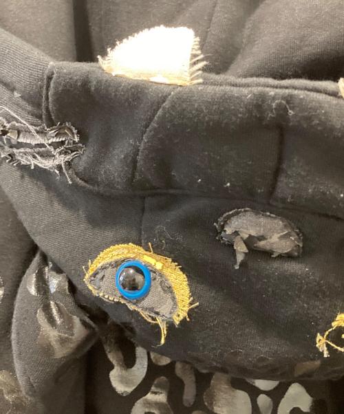 adidas（アディダス）adidas (アディダス) JEREMY SCOTT (ジェレミースコット) ヒョウパーカー ブラック サイズ:XLの古着・服飾アイテム