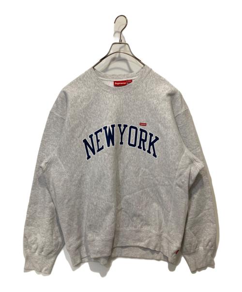 SUPREME（シュプリーム）Supreme (シュプリーム) shop small box crewneck グレー サイズ:XLの古着・服飾アイテム