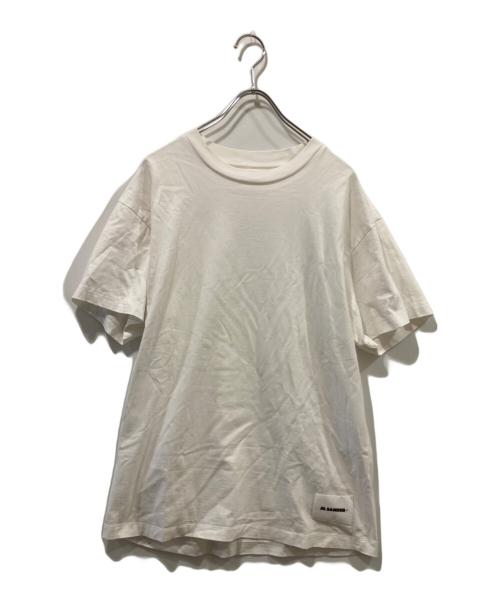 JIL SANDER+（ジルサンダープラス）JIL SANDER+ (ジルサンダープラス) コットンTシャツ ホワイト サイズ:Lの古着・服飾アイテム