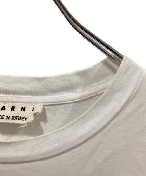 MARNI（マルニ）MARNI (マルニ) ロゴプリントTシャツ ホワイト サイズ:46の古着・服飾アイテム