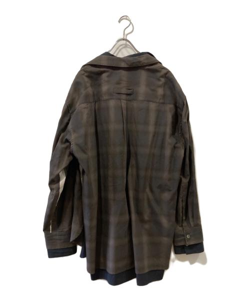 stein（シュタイン）stein (シュタイン) OVERSIZED LAYERED SHIRT stein ベージュ サイズ:Sの古着・服飾アイテム