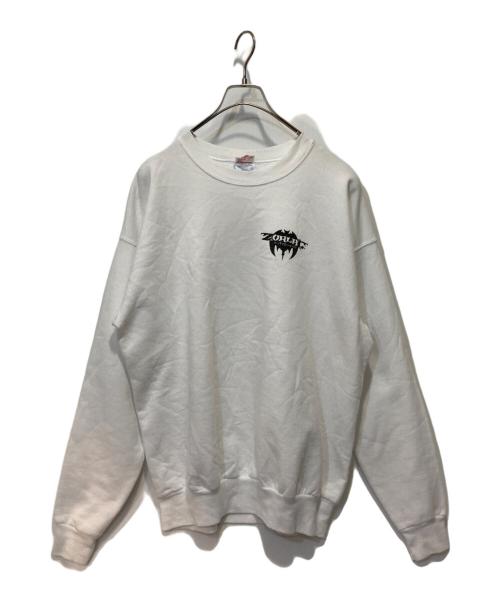 Hanes（ヘインズ）Hanes (ヘインズ) プリントスウェット ホワイト サイズ:Lの古着・服飾アイテム