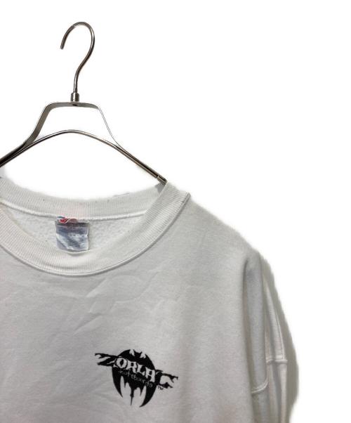 Hanes（ヘインズ）Hanes (ヘインズ) プリントスウェット ホワイト サイズ:Lの古着・服飾アイテム