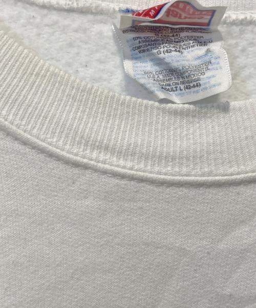 Hanes（ヘインズ）Hanes (ヘインズ) プリントスウェット ホワイト サイズ:Lの古着・服飾アイテム