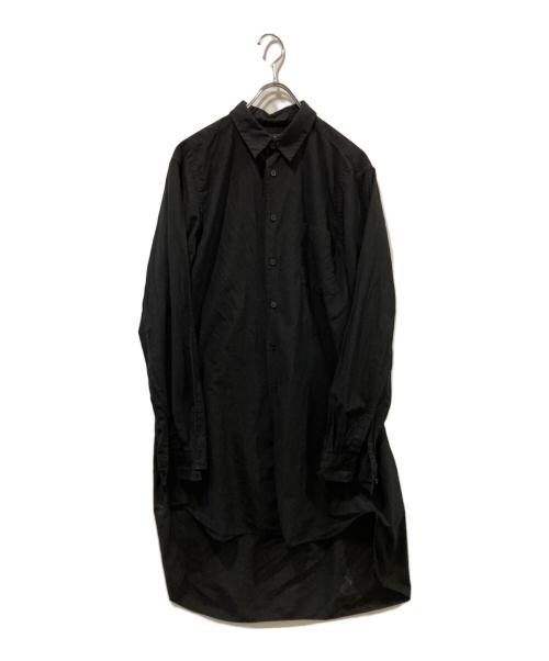 BLACK COMME des GARCONS（ブラックコムデギャルソン）BLACK COMME des GARCONS (ブラックコムデギャルソン) ロングシャツ ブラック サイズ:Ｍの古着・服飾アイテム