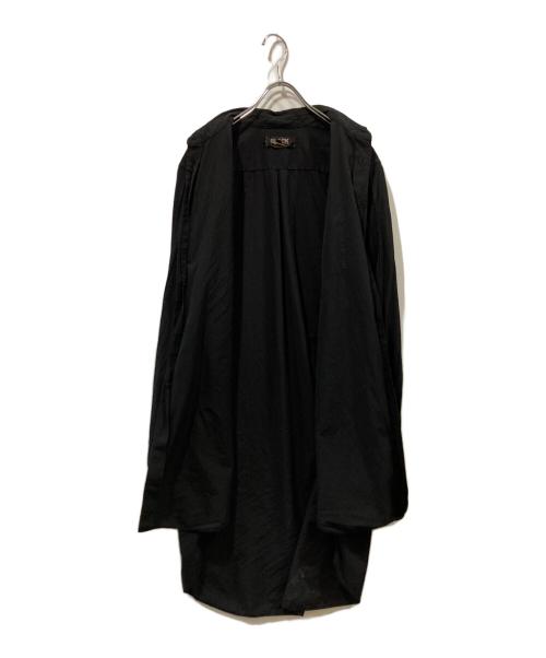 BLACK COMME des GARCONS（ブラックコムデギャルソン）BLACK COMME des GARCONS (ブラックコムデギャルソン) ロングシャツ ブラック サイズ:Ｍの古着・服飾アイテム