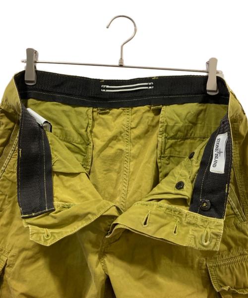 STONE ISLAND（ストーンアイランド）STONE ISLAND (ストーンアイランド) ガーメントダイカーゴショートパンツ グリーン サイズ:86の古着・服飾アイテム
