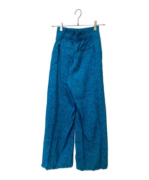 Ameri（アメリ）AMERI (アメリ) Leaf Jacquard Straight Pants ブルー サイズ:Sの古着・服飾アイテム