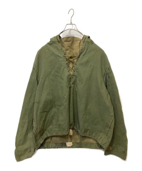 U'S NAVY（アメリカ海軍）U'S NAVY (ユーエスネイビー) デッキパーカー オリーブ サイズ:Ｌの古着・服飾アイテム