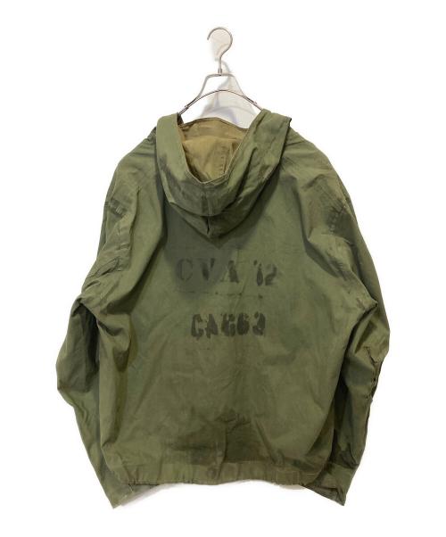 U'S NAVY（アメリカ海軍）U'S NAVY (ユーエスネイビー) デッキパーカー オリーブ サイズ:Ｌの古着・服飾アイテム