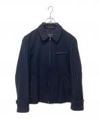 COMME des GARCONS HOMME PLUSコムデギャルソンオムプリュス）の古着「ウール ボンバージャケット」｜ネイビー