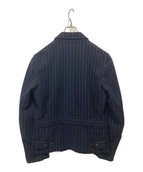 COMME des GARCONS HOMME PLUS（コムデギャルソンオムプリュス）COMME des GARCONS HOMME PLUS (コムデギャルソンオムプリュス) ウール ボンバージャケット ネイビー サイズ:Ｍの古着・服飾アイテム