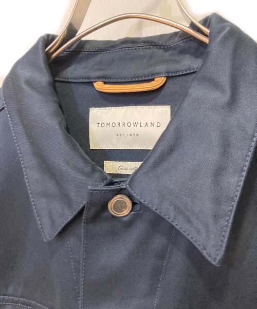 TOMORROW LAND（トゥモローランド）TOMORROW LAND (トゥモローランド) コットンサテン トラッカージャケット ネイビー サイズ:Ｍの古着・服飾アイテム