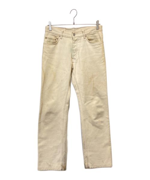 HELMUT LANG（ヘルムートラング）HELMUT LANG (ヘルムートラング) サビ加工デニムパンツ ベージュ サイズ:29の古着・服飾アイテム