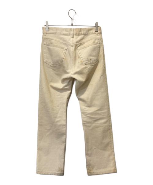 HELMUT LANG（ヘルムートラング）HELMUT LANG (ヘルムートラング) サビ加工デニムパンツ ベージュ サイズ:29の古着・服飾アイテム