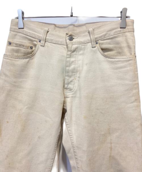HELMUT LANG（ヘルムートラング）HELMUT LANG (ヘルムートラング) サビ加工デニムパンツ ベージュ サイズ:29の古着・服飾アイテム