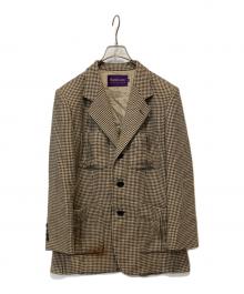 RALPH LAUREN（ラルフローレン）の古着「千鳥格子テーラードジャケット」｜ブラウン