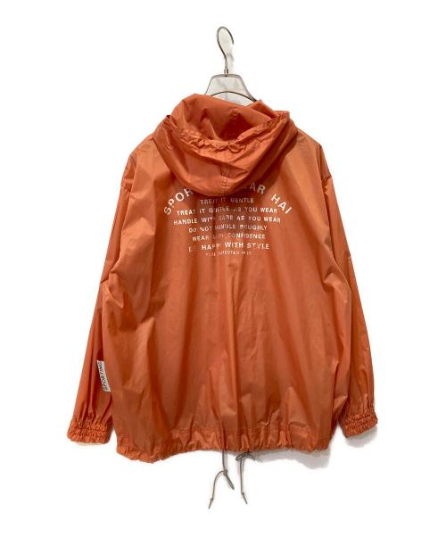 HAI SPORTING GEAR（ハイスポーツギア）HAI SPORTING GEAR (ハイスポーツギア) ナイロンアノラックパーカー オレンジ サイズ:Ｍの古着・服飾アイテム