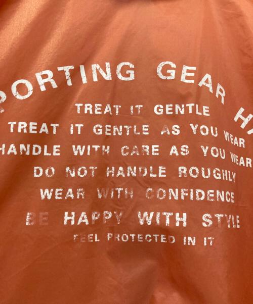 HAI SPORTING GEAR（ハイスポーツギア）HAI SPORTING GEAR (ハイスポーツギア) ナイロンアノラックパーカー オレンジ サイズ:Ｍの古着・服飾アイテム