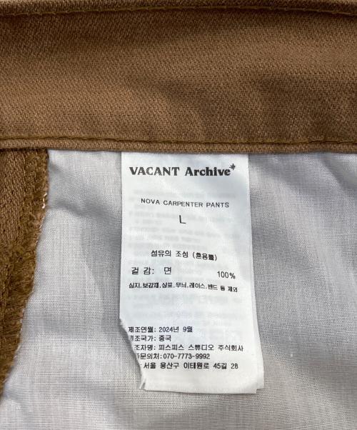 VACANT Archive（ベイカントアーカイブ）VACANT Archive (ベイカントアーカイブ) カーゴパンツ ベージュ サイズ:Ｌの古着・服飾アイテム