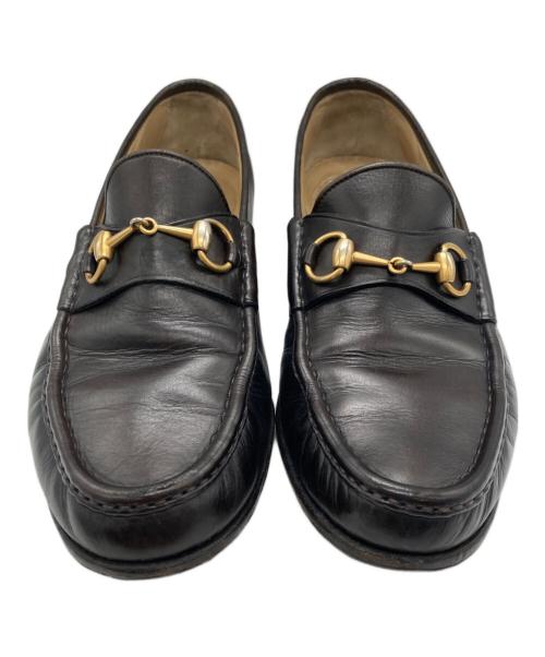 GUCCI（グッチ）GUCCI (グッチ) ホースビットローファー ダークブラウン サイズ:43 1/2 Eの古着・服飾アイテム