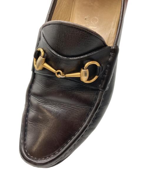 GUCCI（グッチ）GUCCI (グッチ) ホースビットローファー ダークブラウン サイズ:43 1/2 Eの古着・服飾アイテム
