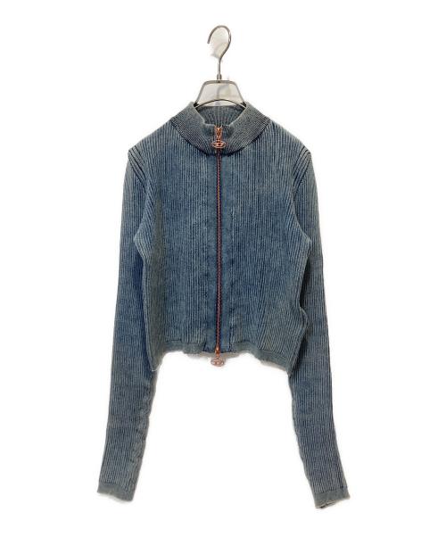 DIESEL（ディーゼル）DIESEL (ディーゼル) M-Anafi リブジップトップ ブルー サイズ:Mの古着・服飾アイテム