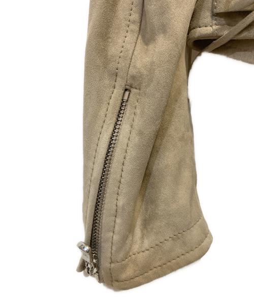 RALPH LAUREN Purple Label（ラルフ ローレン パープル レーベル）RALPH LAUREN PURPLE LABEL (ラルフ ローレン パープル レーベル) レザージャケット ベージュの古着・服飾アイテム