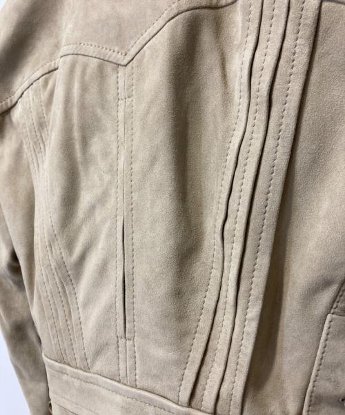 RALPH LAUREN Purple Label（ラルフ ローレン パープル レーベル）RALPH LAUREN PURPLE LABEL (ラルフ ローレン パープル レーベル) レザージャケット ベージュの古着・服飾アイテム