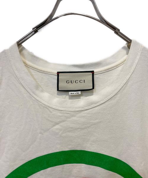 GUCCI（グッチ）GUCCI (グッチ) インターロッキングプリントTシャツ ホワイト サイズ:Sの古着・服飾アイテム