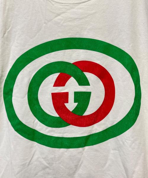 GUCCI（グッチ）GUCCI (グッチ) インターロッキングプリントTシャツ ホワイト サイズ:Sの古着・服飾アイテム