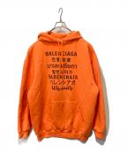 BALENCIAGAバレンシアガ）の古着「Languages Medium Fit Hoodie」｜オレンジ