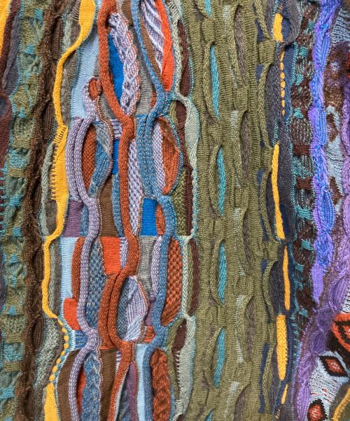 Coogi（クージー）Coogi (クージー) ３Dニットデザインニット マルチカラー サイズ:Mの古着・服飾アイテム