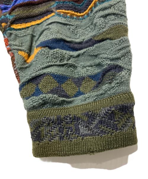 Coogi（クージー）Coogi (クージー) ３Dニットデザインニット マルチカラー サイズ:Mの古着・服飾アイテム