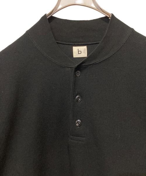 BLURHMS（ブラームス）blurhms (ブラームス) ヘンリーネックカットソー ブラック サイズ:表記無しの古着・服飾アイテム