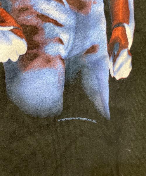 USED（ユーズド）USED (ユーズド) プリントTシャツ ブラック サイズ:Lの古着・服飾アイテム